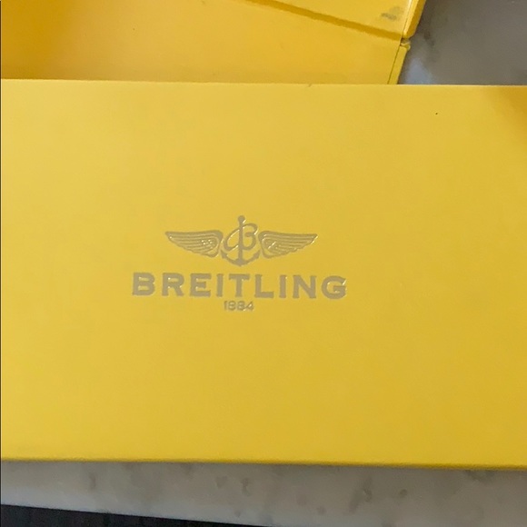 Women’s black leather band/ face Breitling watch. - Picture 5 of 8